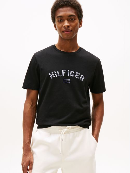 Polera Flock Con Logo Estampado