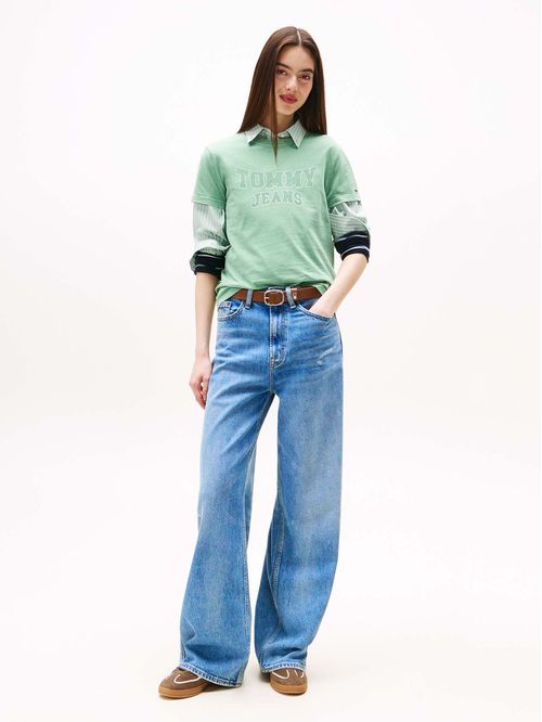 Polera Regular Fit Logo Varsity