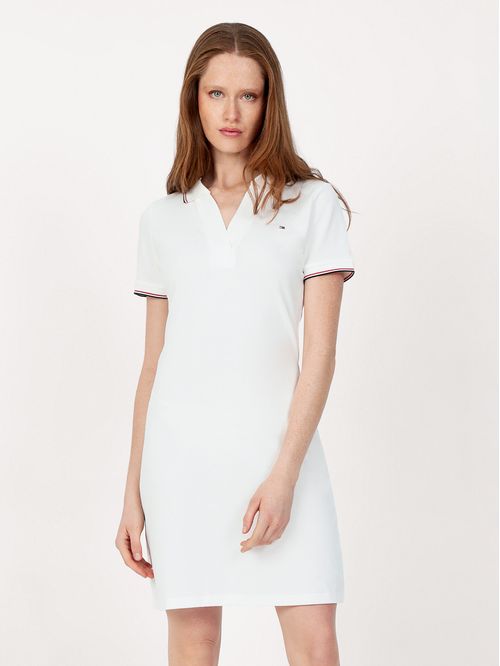 Vestido Polo Manga Con Logo