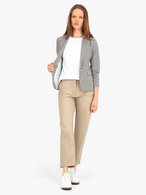 Blazer Con Diseño De Cuadros