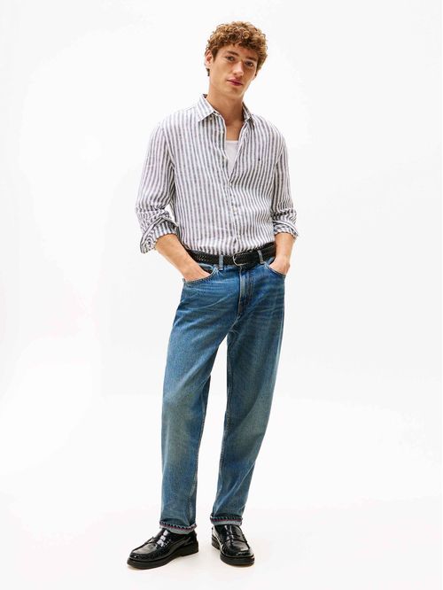 Camisa Linen Stripe Regular Fit