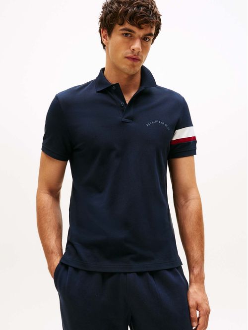 Polo Regular Fit Stripe Logo