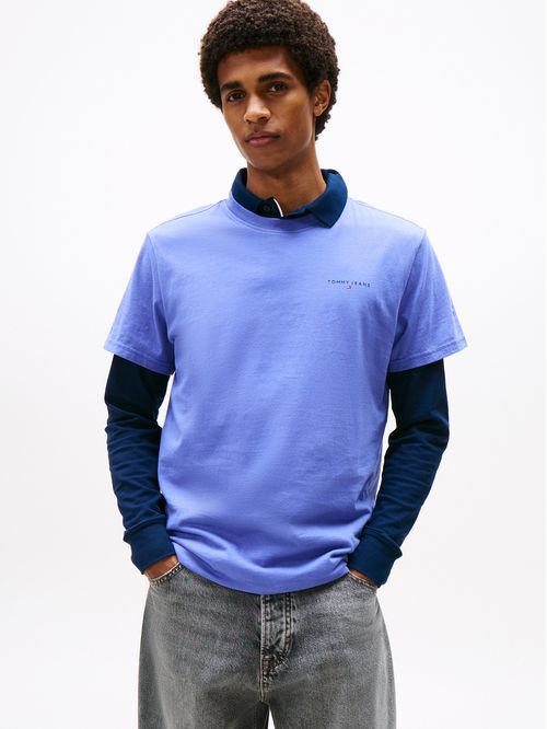 Polera Con Logo Lineal Slim Fit