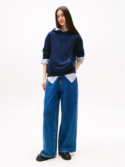 Polerón Hoodie Con Logo Lineal