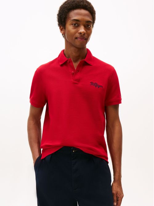 Polo Con Logo Gráfico Regular Fit