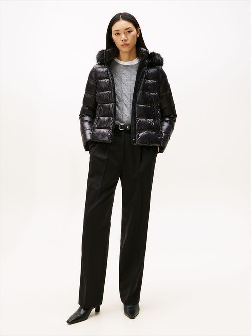 Parka Gloss Con Gorro Slim Fit