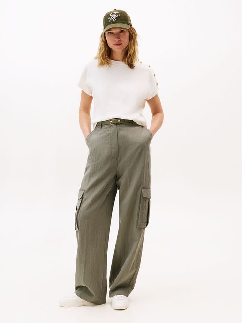 Polera Solid Gold Button