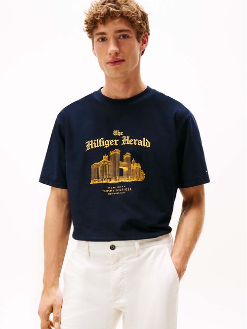 Polera Skyline Logo Relaxed Fit