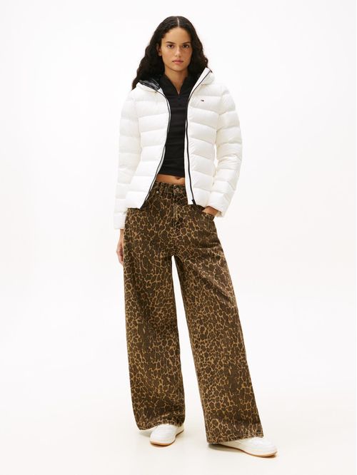 Parka Con Gorro Acolchada Slim Fit