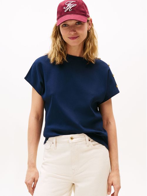 Polera Solid Gold Button