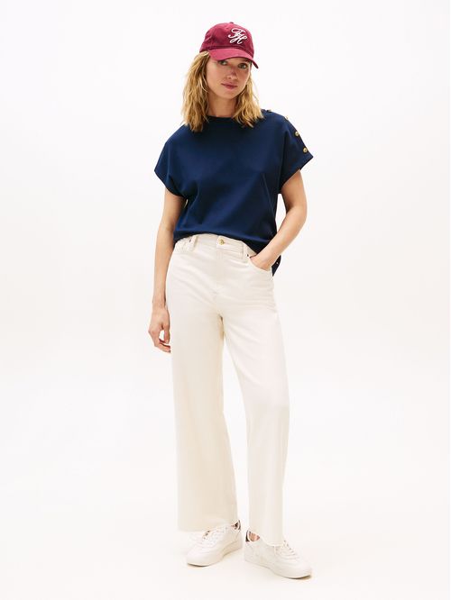 Polera Solid Gold Button