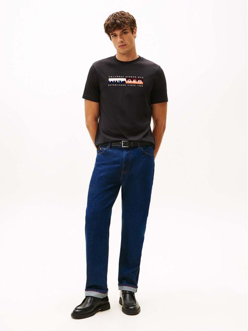 Polera Colour Block Graphic Logo