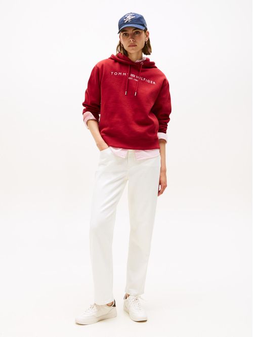 Polerón Hoodie Con Logo Bordado