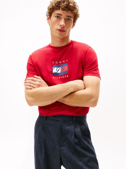 Polera Con Logo Flag Gráfico