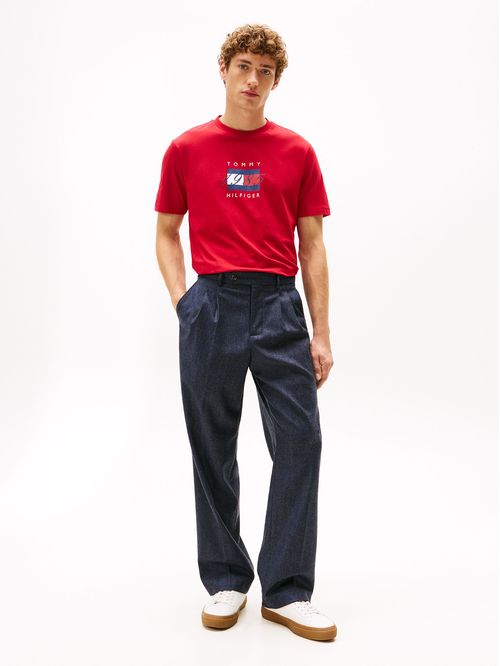 Polera Con Logo Flag Gráfico