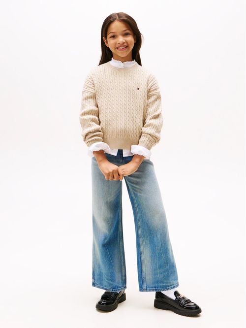 Sweater De Punto Trenzado