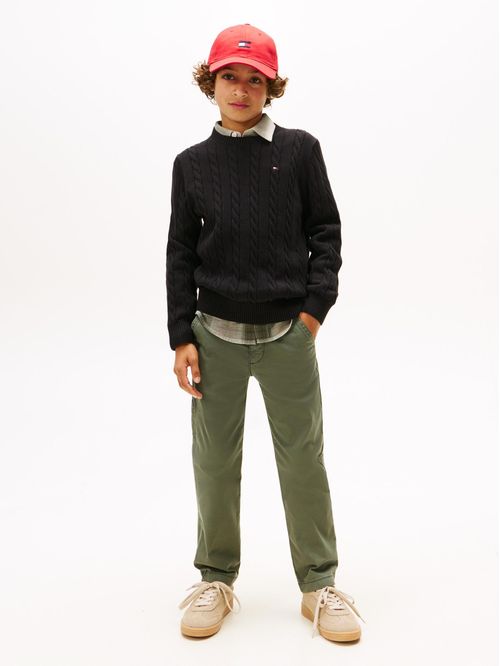 Sweater De Niño De Punto Trenzado