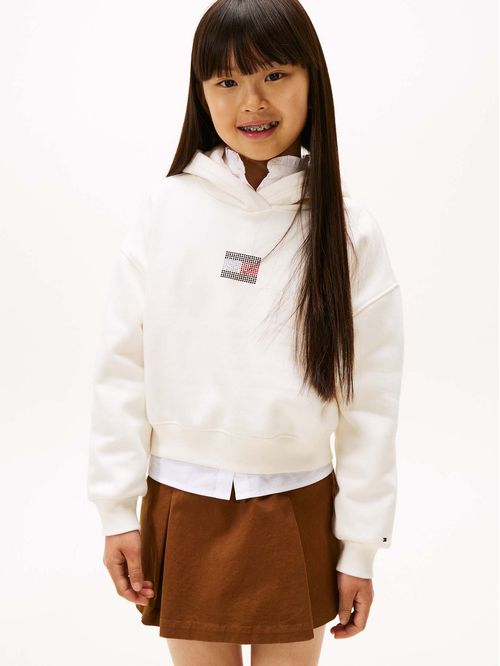 Polerón Hoodie Con Logo De Strass