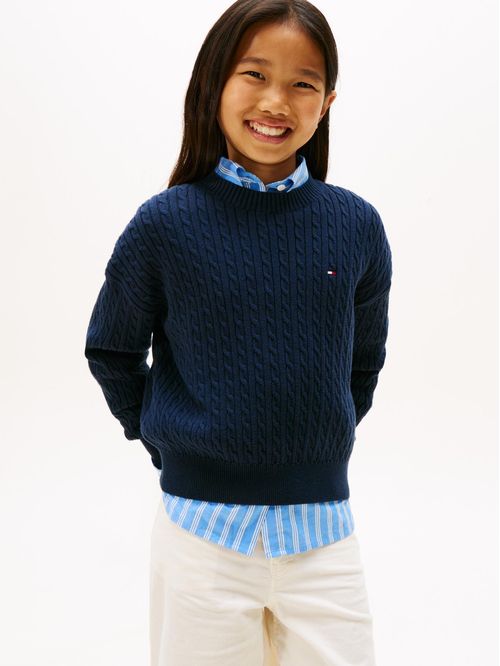 Sweater De Punto Trenzado