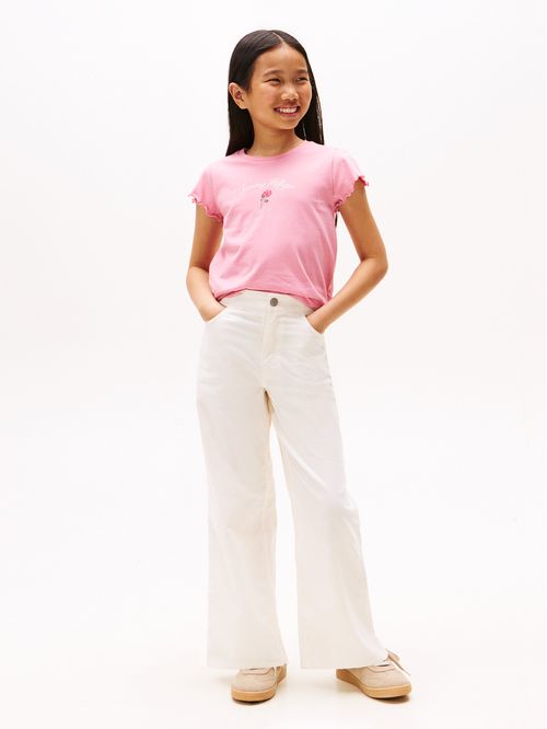 Polera Con Logo Script Gráfico