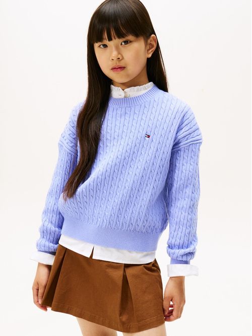 Sweater De Punto Trenzado