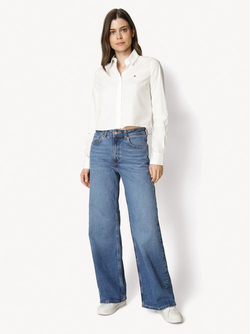 Camisa Classic Poplin Cropped