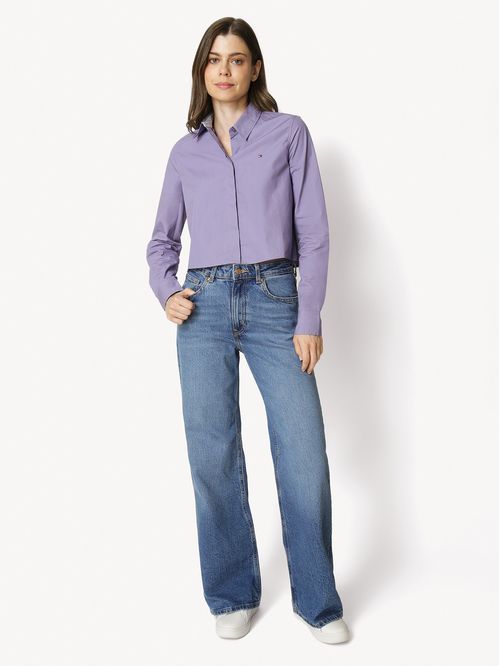 Camisa Classic Poplin Cropped