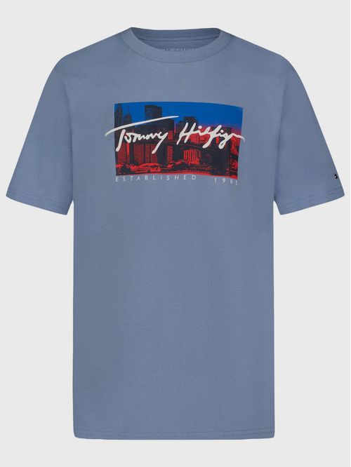 Polera skyline con logo