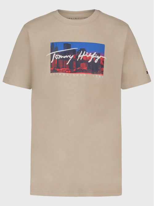 Polera skyline con logo