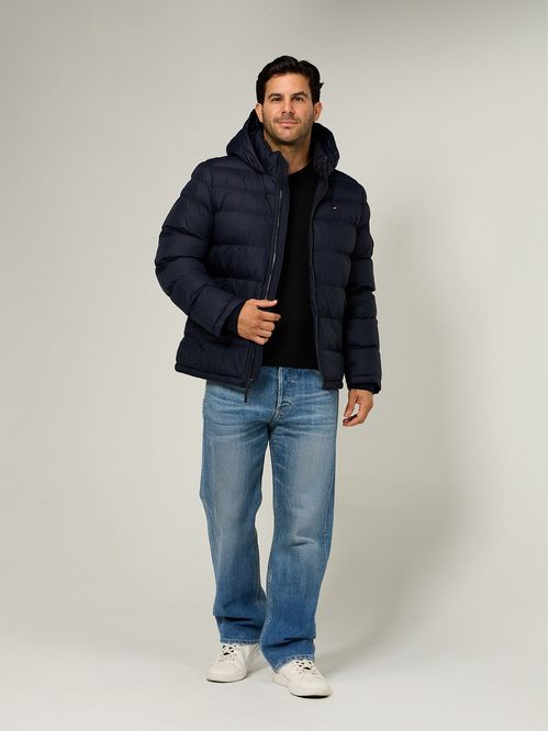 Parka Acolchada Con Gorro