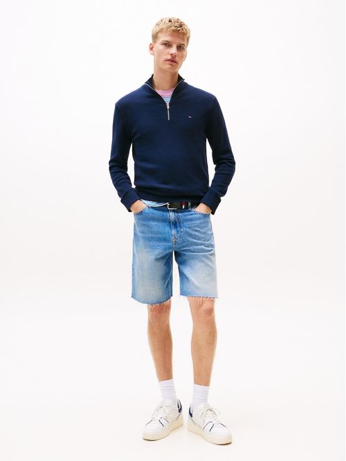 Sweater Con Cierre Y Logo Slim Fit