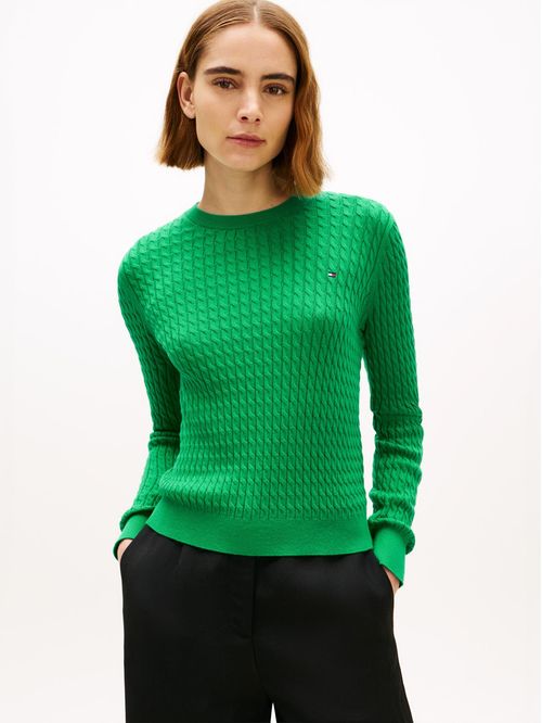 Sweater De Punto Trenzado