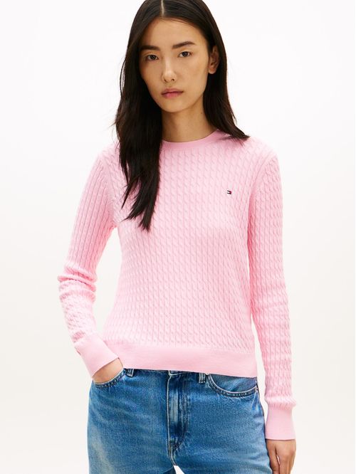 Sweater De Punto Trenzado