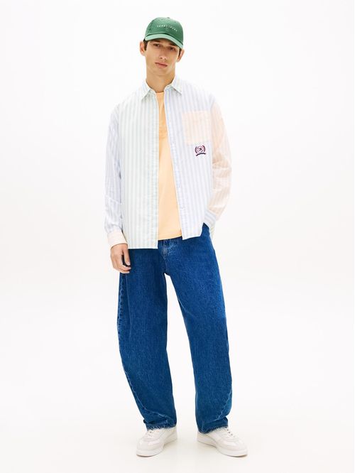 Camisa Oxford De Rayas Relaxed Fit